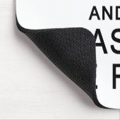 Behalt Calm & Pass Das Rum Mousepad (Ecke)