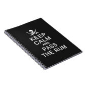 Behalt Calm & Pass Das Rum-Notebook Notizblock (Rechte Seite)
