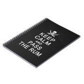 Behalt Calm & Pass Das Rum-Notebook Notizblock (Linke Seite)