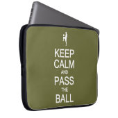 Behalt Calm & Pass Die Ball angepasste Notebookhül Laptopschutzhülle (Vorne Rechts)
