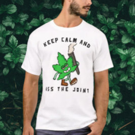 Behalt Calm & Pass Es: Leafy Vibes T-Shirt