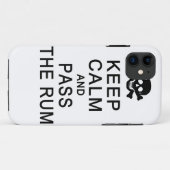 Behalt Calm & Pass The Rum iPhone Case-Mate Hülle (Rückseite (Horizontal))