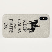 Behalt Calm & Piaffe auf Dressur Case-Mate iPhone Hülle (Rückseite (Horizontal))