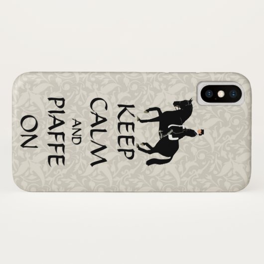 Behalt Calm & Piaffe auf Dressur Case-Mate iPhone Hülle (Rückseite (Horizontal))