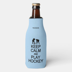 Behalt Calm & Play Hockey individuelle Name & colo Flaschenkühler