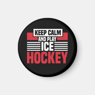 Behalt Calm Play Hockey Magnet