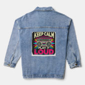 Behalt Calm Play it Loud Jeansjacke (Rückseite)