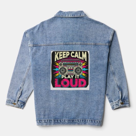 Behalt Calm Play it Loud Jeansjacke (Rückseite)