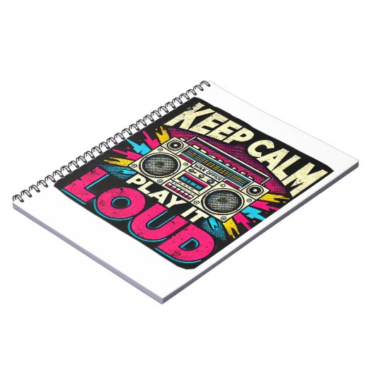 Behalt Calm Play it Loud Notizblock (Linke Seite)