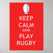 Behalt Calm & Play Rugby Poster (Vorne)