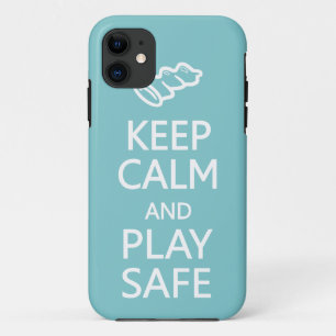 Behalt Calm & Play Safe, benutzerdefinierte Farbe iPhone 11 Hülle