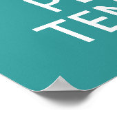 Behalt Calm & Play Tennis-Farbposter Poster (Ecke)