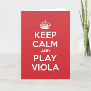 Behalt Calm Play Viola Grußkarte Karte