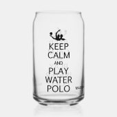 Behalt Calm & Play Water Polo individuelle Name Dosenglas (Rückseite)
