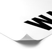 Behalt Calm Play Water Polo Poster - Weiß (Ecke)