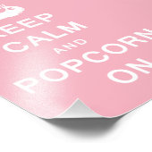 Behalt Calm & Popcorn auf Print (Rahmen verfügbar) Fotodruck (Ecke)