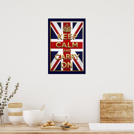 Behalt Calm Poster (Küche)