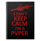Behalt-Calm-PvP-Gamer-Notebook Notizblock (Vorderseite)