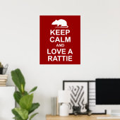 Behalt Calm Rat Lover's Poster (Heimbüro)