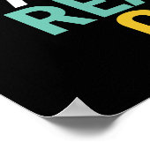 Behalt Calm Read On Poster für Bookworm und Nerd (Ecke)