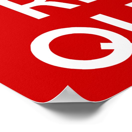 Behalt Calm Read Quran Poster (Ecke)