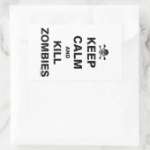 Behalt Calm Rechteckiger Aufkleber (Tasche)