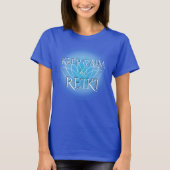 "Behalt Calm & Reiki" mit Lotus Blume T - Shirt (Vorderseite)