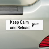 Behalt Calm Reload Handgun Autoaufkleber (Auf Auto)