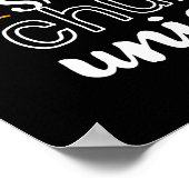 Behalt Calm Rette Chubby Unicorn Rhino Tier Poster (Ecke)