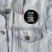 Behalt Calm Rette Elefanten Tier Lover Volunteer Button (Beispiel)