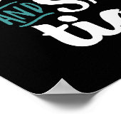 Behalt Calm Rette Tigers Wildlife Animal Lover Poster (Ecke)