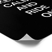 Behalt Calm Ride on Poster (Ecke)