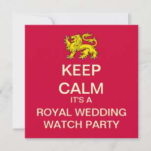 BEHALT CALM Royal Wedding Party Invite (Lion) Einladung