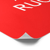 Behalt Calm & Ruck Poster (Ecke)