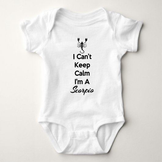 Behalt Calm Scorpio Baby Strampler (Vorderseite)