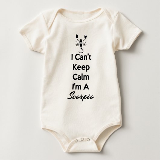 Behalt Calm Scorpio Baby Strampler (Vorderseite)