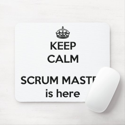 Behalt Calm Scrum Master Mousepad (Mit Mouse)