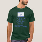Behalt Calm seine meine Bar Mitzvah Funny T-Shirt (Vorderseite)