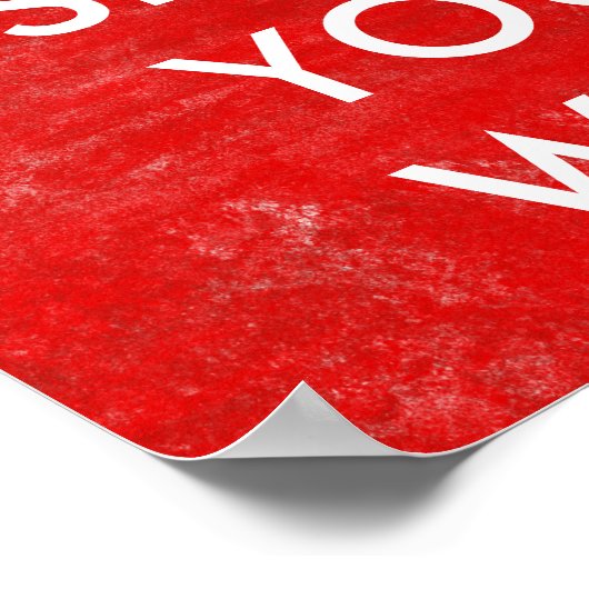 Behalt Calm Show your Work Mathe Class Teacher Poster (Ecke)