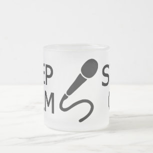Behalt Calm & Sing On Tasse - wählen Sie Stil, Far