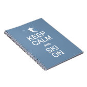 Behalt Calm & Ski On Custom Color Notebook Notizblock (Rechte Seite)