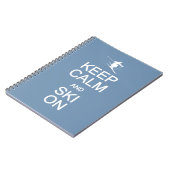 Behalt Calm & Ski On Custom Color Notebook Notizblock (Linke Seite)