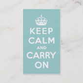 Behalt Calm Sky Blue Visitenkarte (Rückseite)