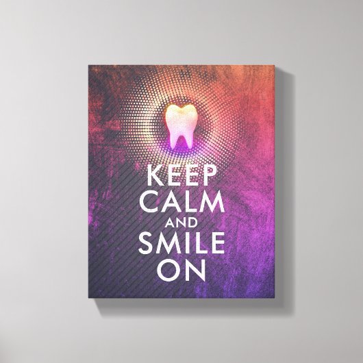BEHALT CALM & SMILE auf Dental Clinic Rose Gold To Leinwanddruck (Vorderseite)