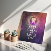 BEHALT CALM & SMILE auf Dental Clinic Rose Gold To Poster