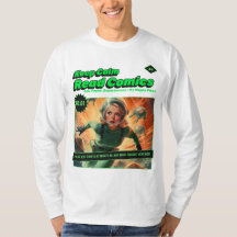 Behalt Calm Space Girl Retro Comic Buch Langschläf