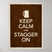 Behalt Calm & Stagger auf Poster (Vorne)