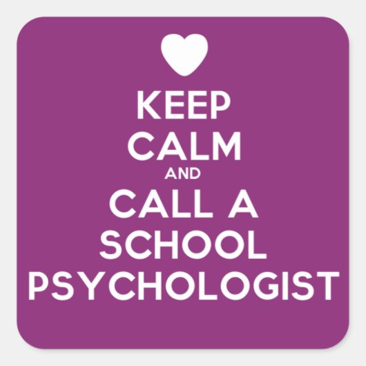 Behalt Calm Stickers für den Schulpsychologen (Vorderseite)
