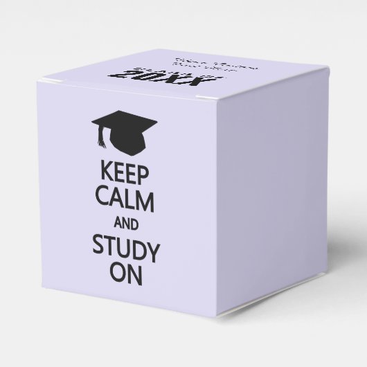 Behalt Calm & Study On Custom-Bevorzugungsboxen Geschenkschachtel (Vorderseite)