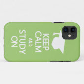 Behalt Calm & Study On custom iPhone case (Rückseite (Horizontal))